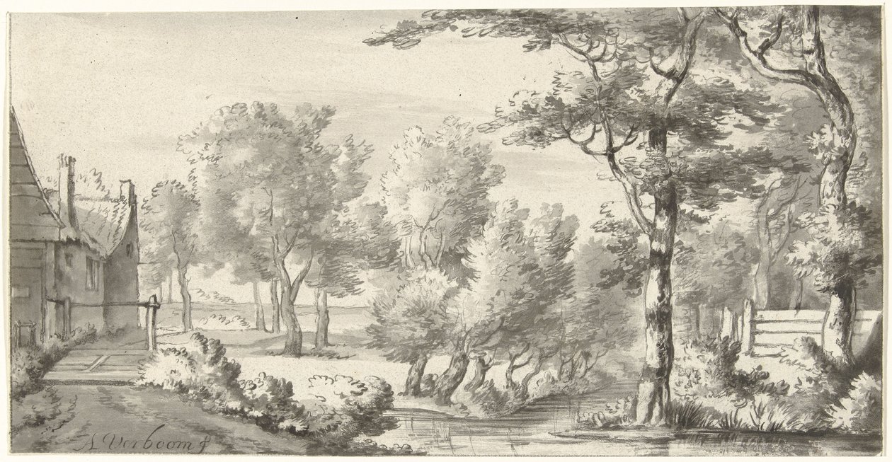 Landscape with Farm by Christiaan Josi