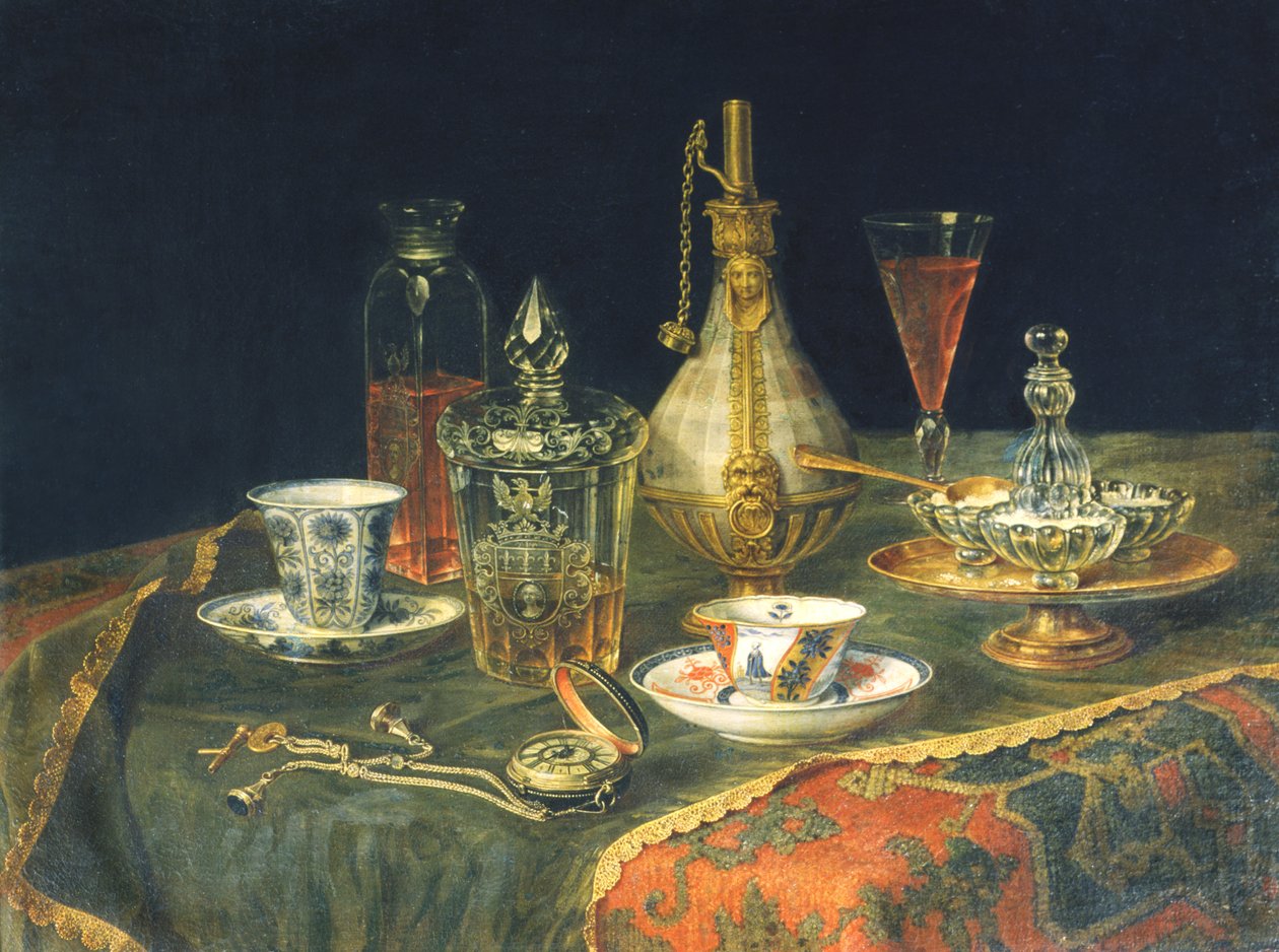 Bohemian Glasses, Cups and a Watch by Christian Berentz