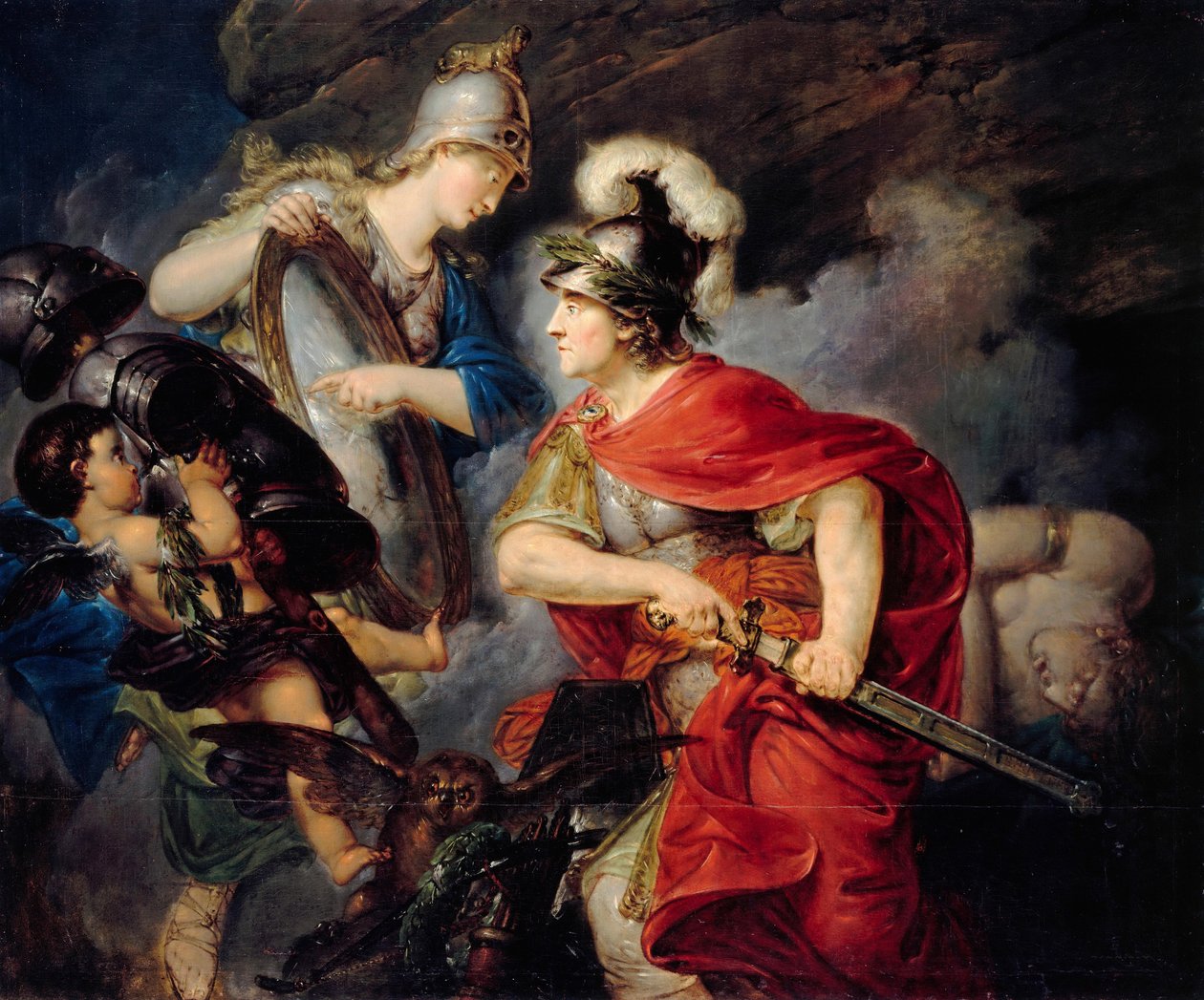 Allegory of Frederick the Great as Perseus, The beginning of the Seven Years