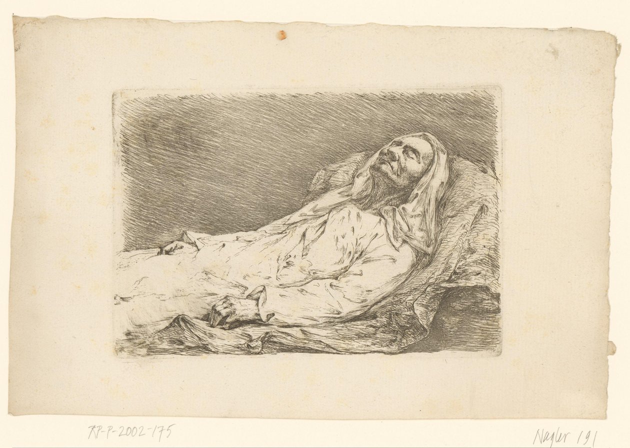 Portrait of Christian Bernhard Rode on His Deathbed by Christian Bernhard Rode