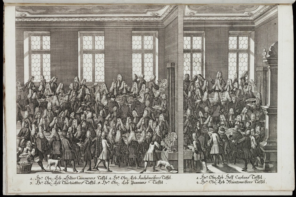 A Banquet. Festival Honoring Emperor Charles VI by Christian Engelbrecht