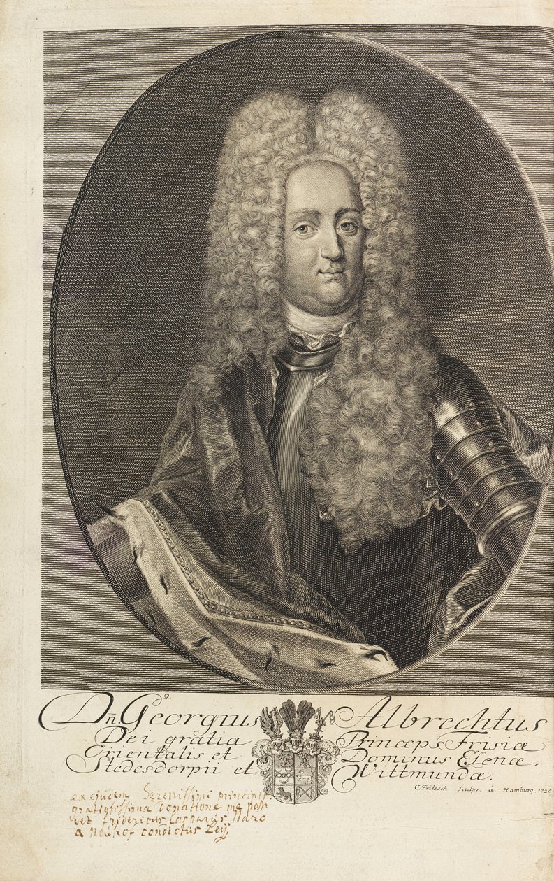 Portrait of Prince George Albert of East Frisia by Christian Fritzsch
