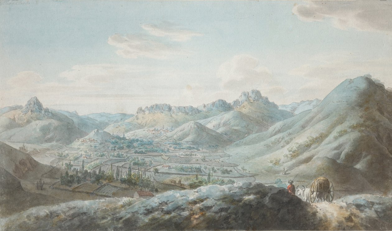 View of the Taraktash Mountain Range in Crimean Mountains by Christian Gottfried Heinrich Geissler