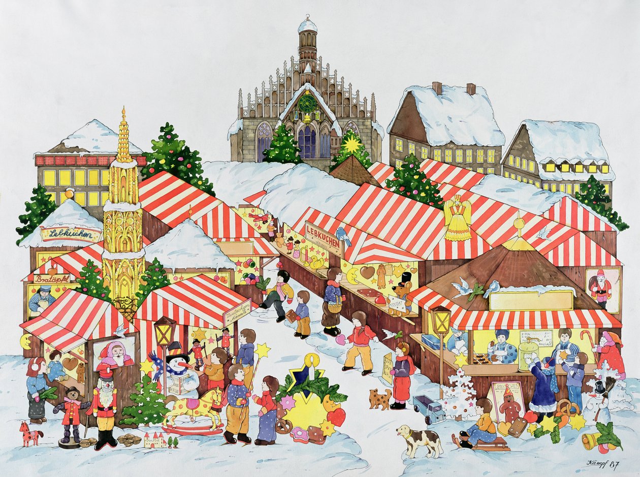 Christkindlmarket, Nuernberg, 1987 by Christian Kaempf