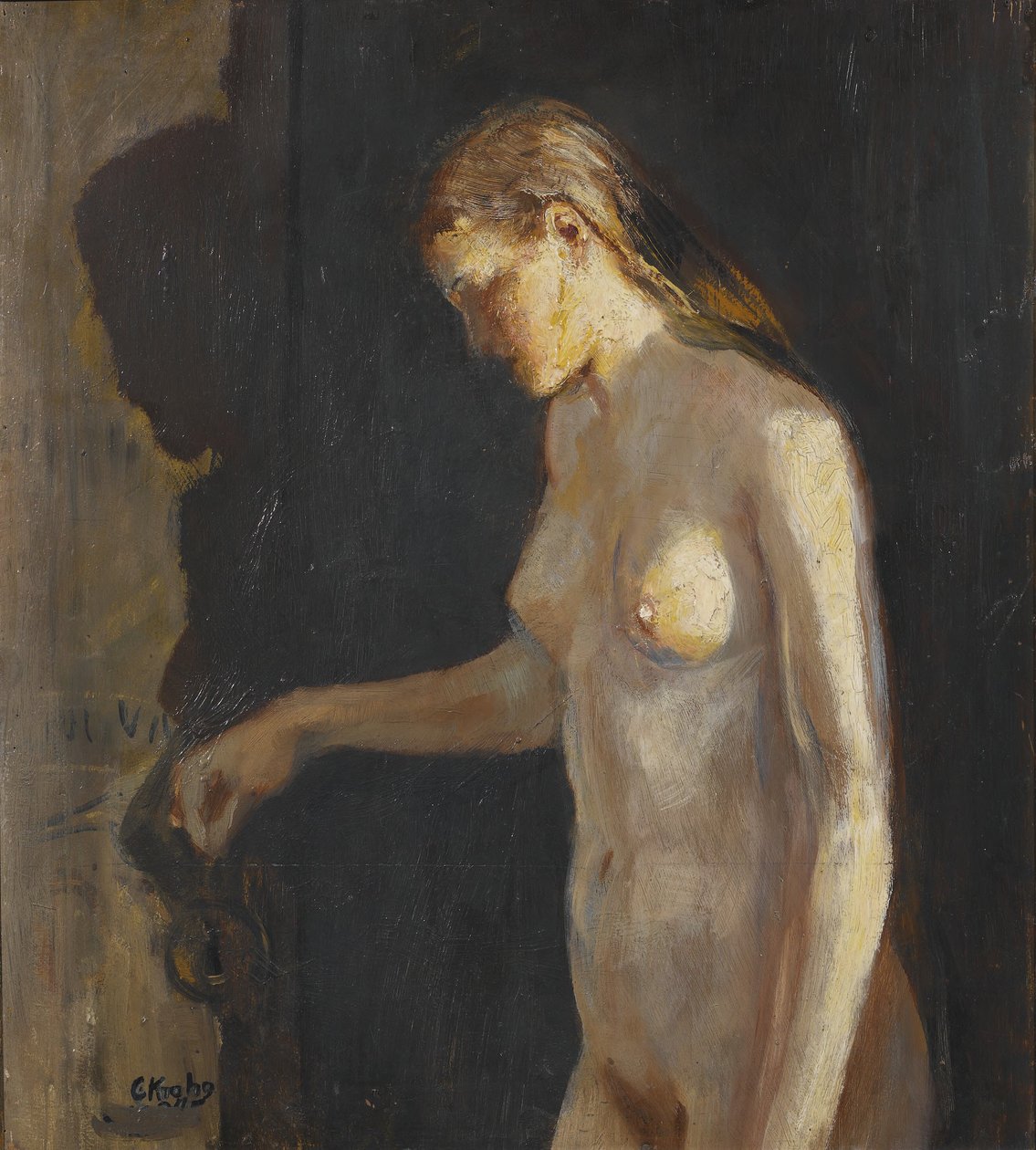 The Model by Christian Krohg