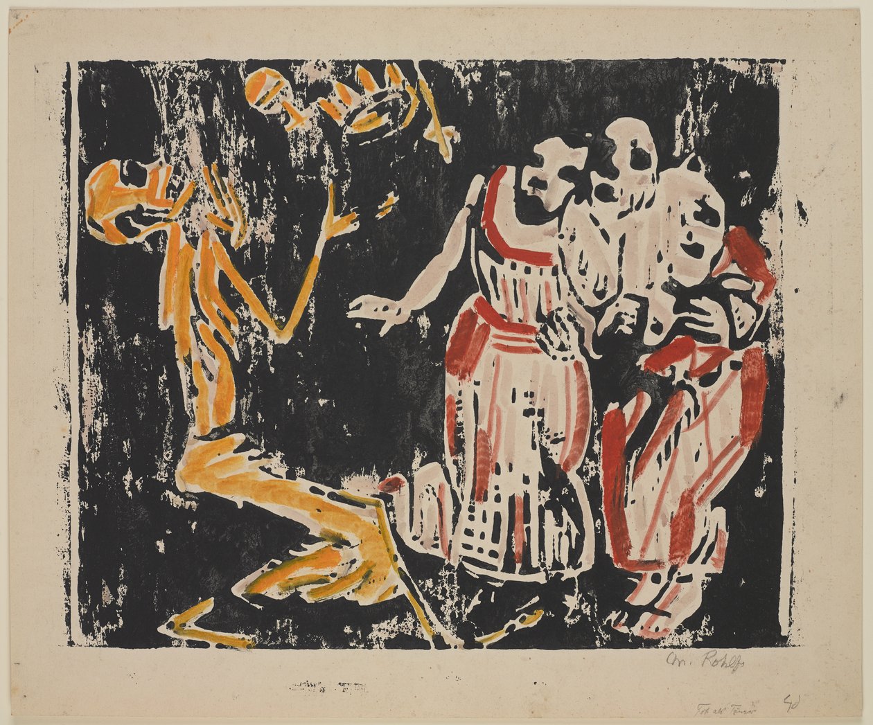 Death as Juggler (Revolution), 1918-19 by Christian Rohlfs