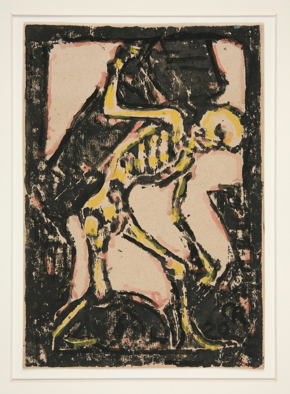 Death with Coffin by Christian Rohlfs