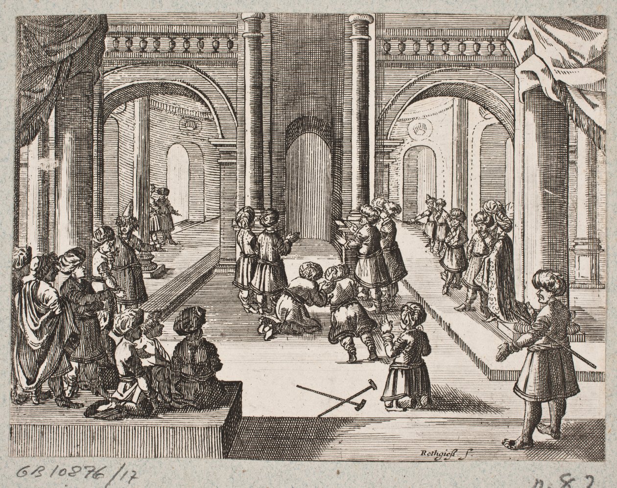 Illustration to Adam Olearius, “Persianischer Rosenthal von einem Sinnreichen Poeten Schich Saadi”, Schleswig 1660 by Christian Rothgiesser