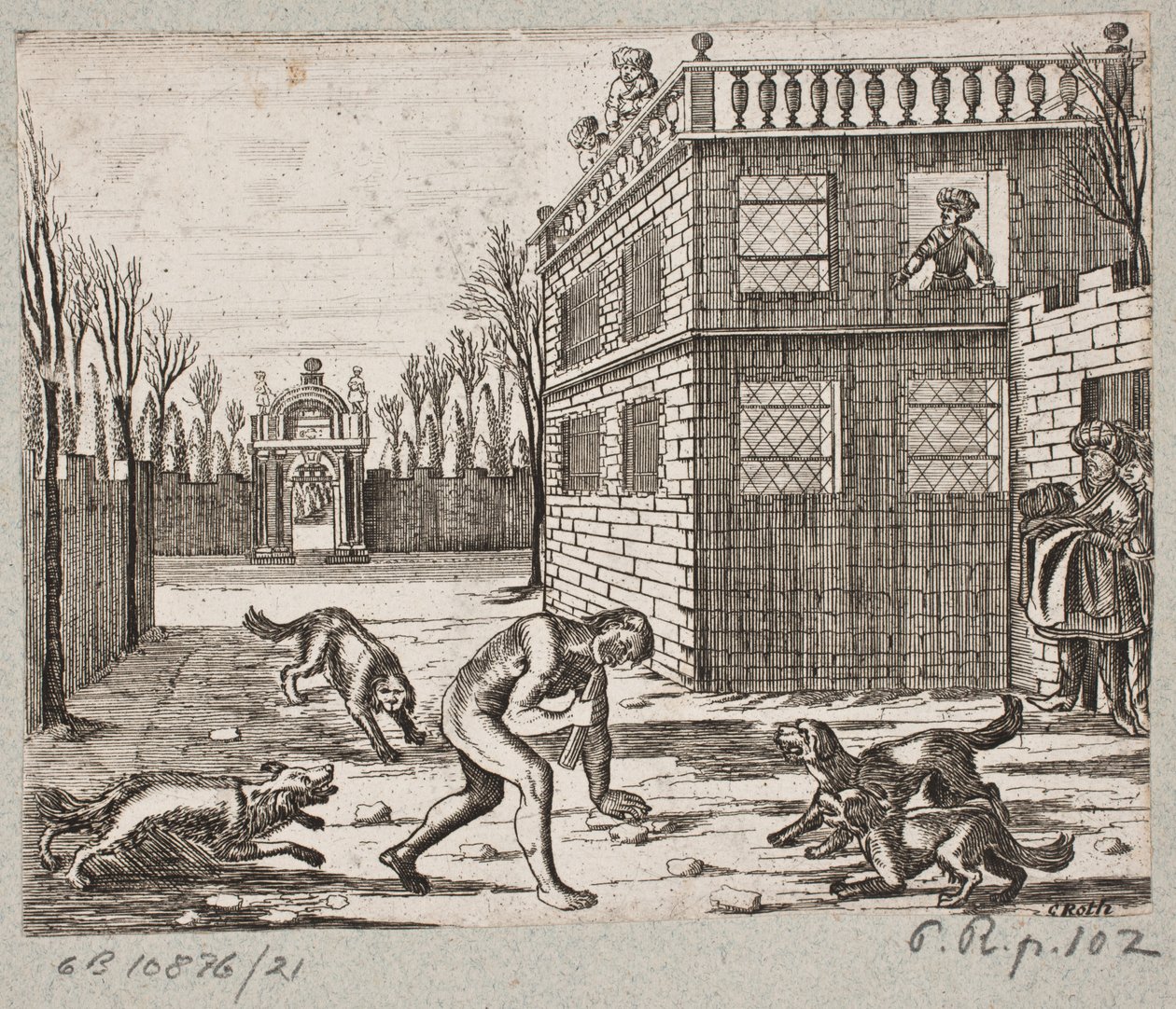 Illustration to Adam Olearius, Persianischer Rosenthal von einem Sinnreichen Poeten Schich Saadi, Schleswig 1660 by Christian Rothgiesser