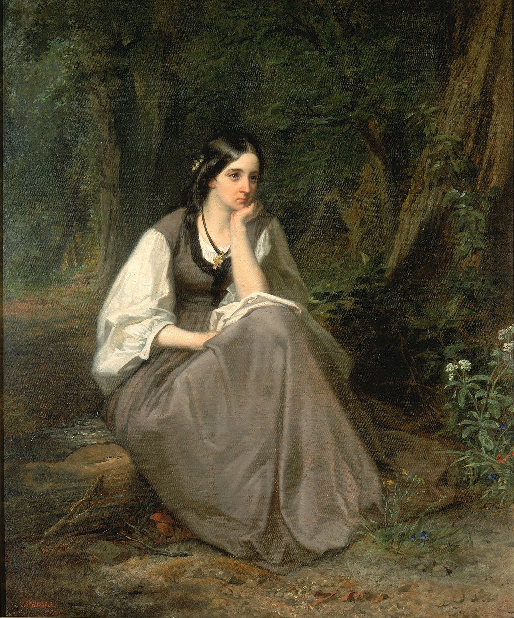 Evangeline by Christian Schussele