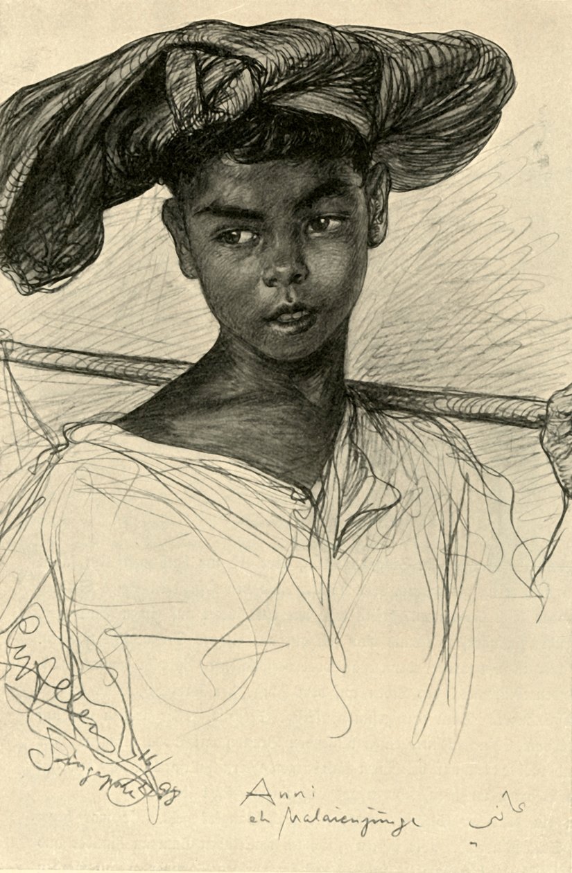 Anni - Malayan boy, Singapore by Christian Wilhelm Allers