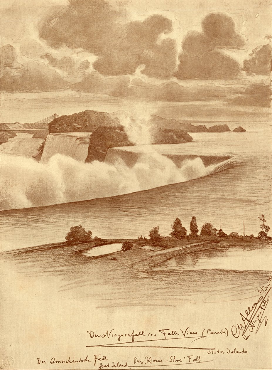 Niagara Falls from Falls View, Canada by Christian Wilhelm Allers