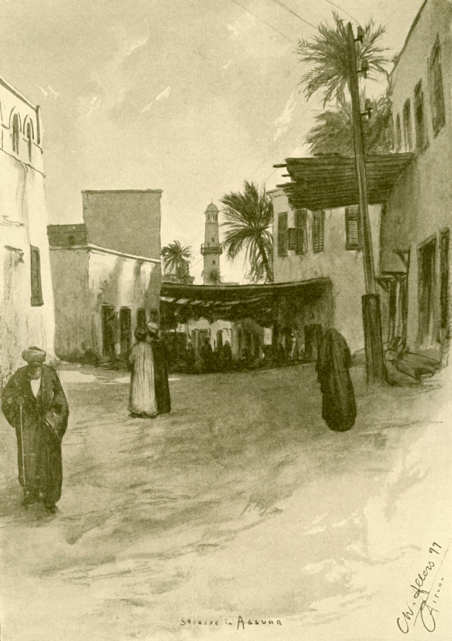 Street in Aswan, Egypt by Christian Wilhelm Allers
