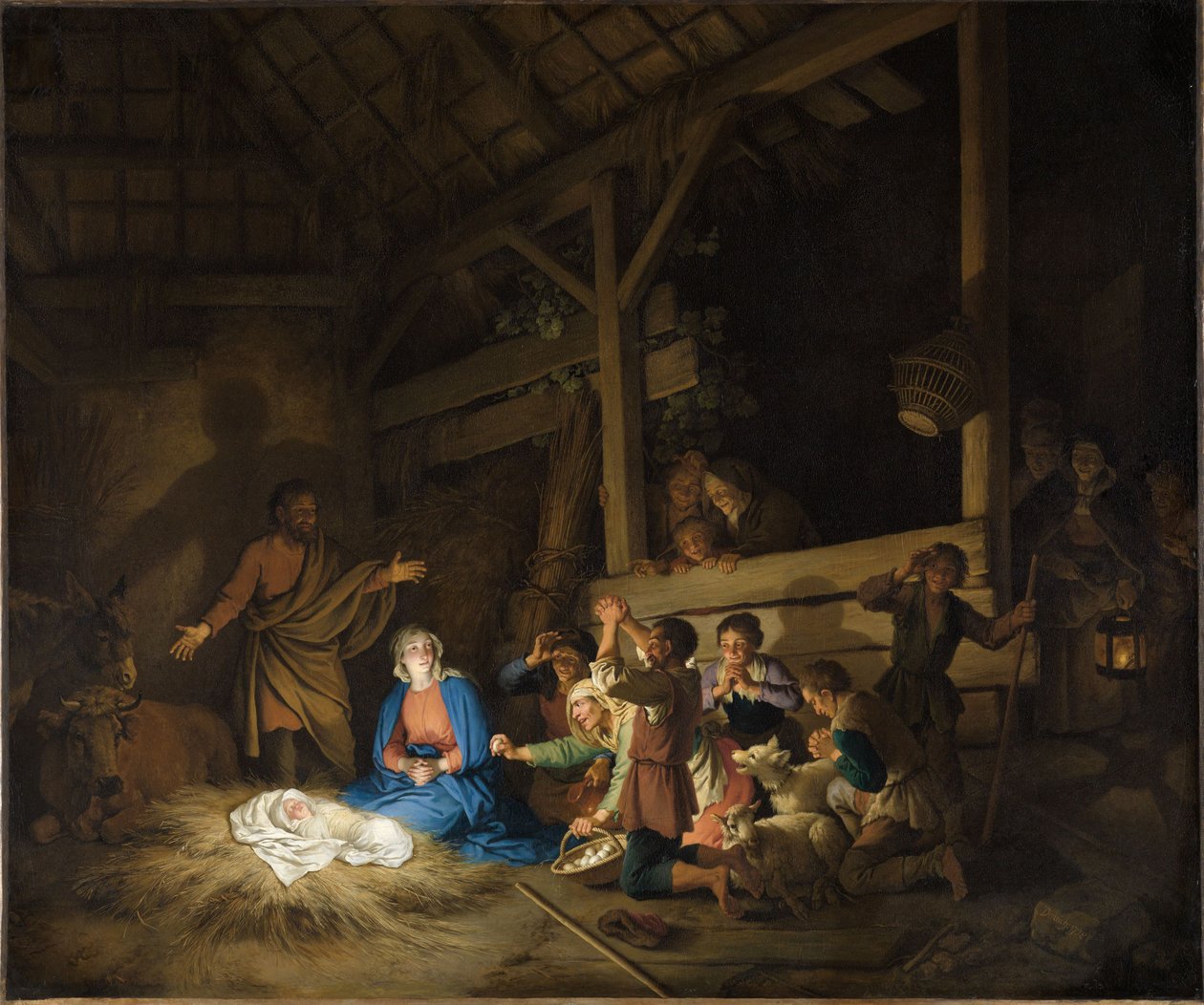 The Adoration of the Shepherds by Christian Wilhelm Ernst Dietrich