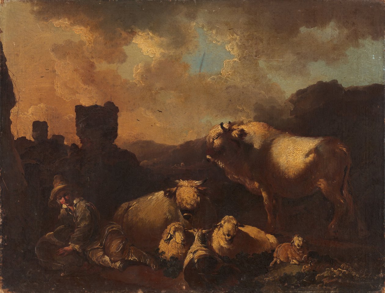 Dutch Story (Shepherdess) by Christian Wilhelm Ernst Dietrich