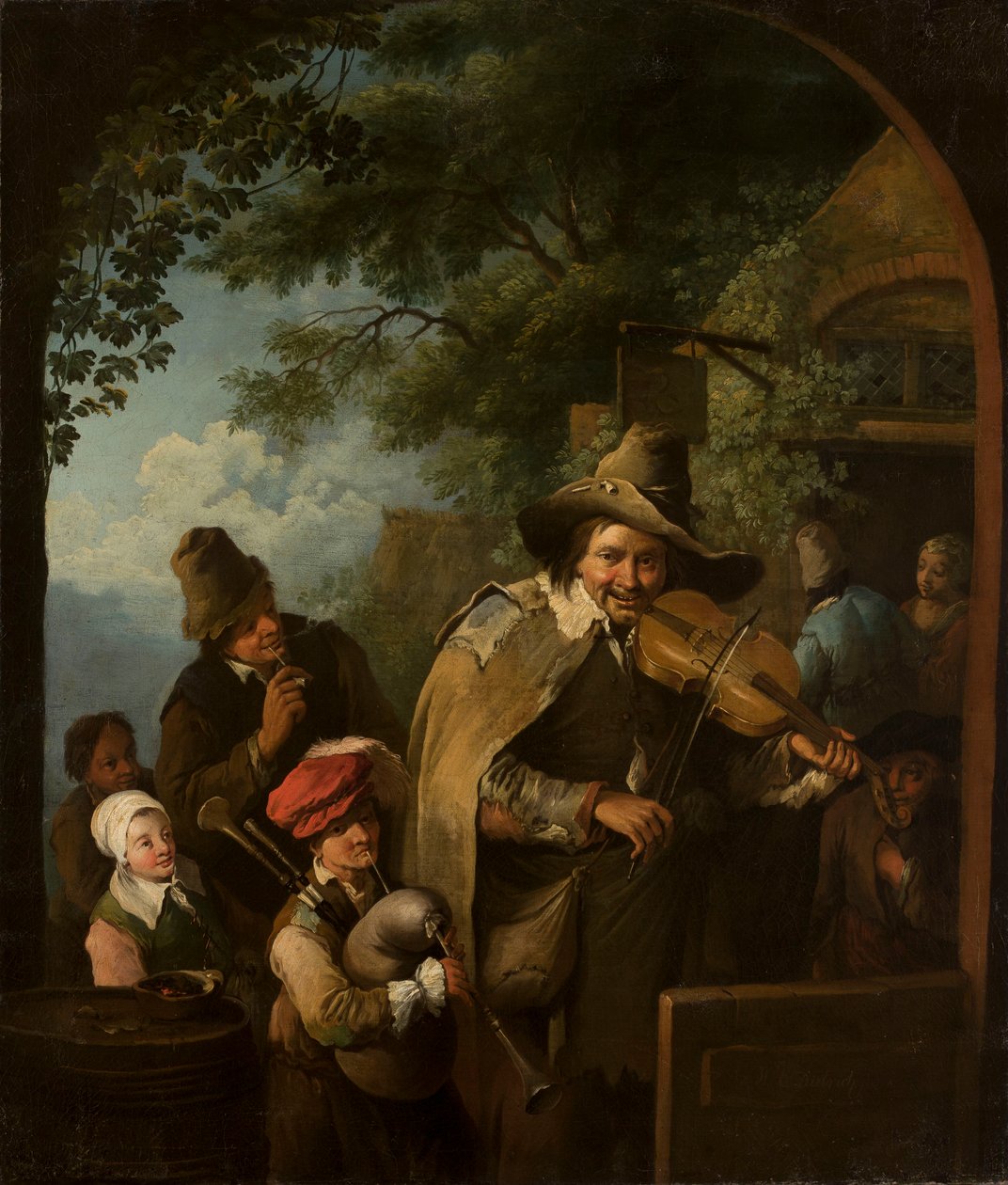 Musicians by Christian Wilhelm Ernst Dietrich