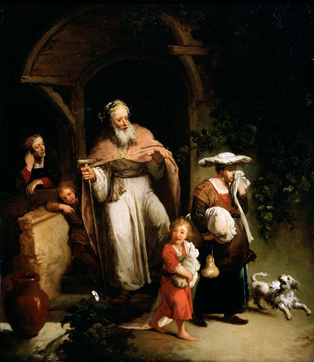 The Expulsion of Hagar, 18th century by Christian Wilhelm Ernst Dietrich