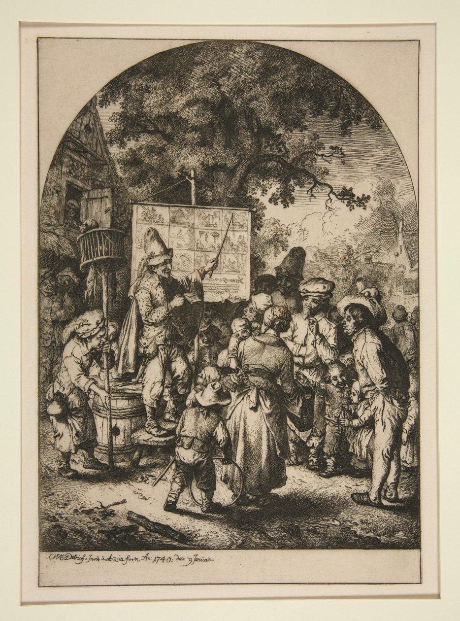 The Mountebank by Christian Wilhelm Ernst Dietrich