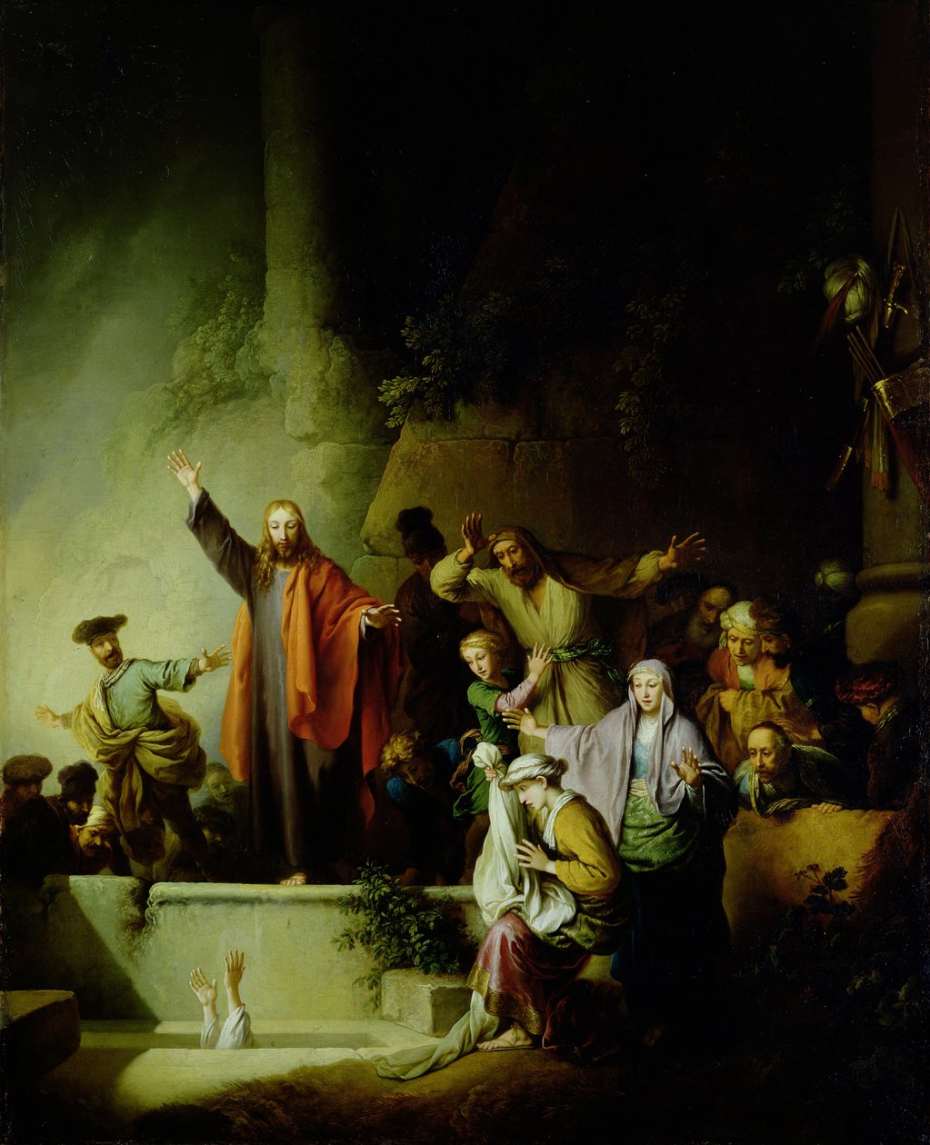 The Raising of Lazarus by Christian Wilhelm Ernst Dietrich