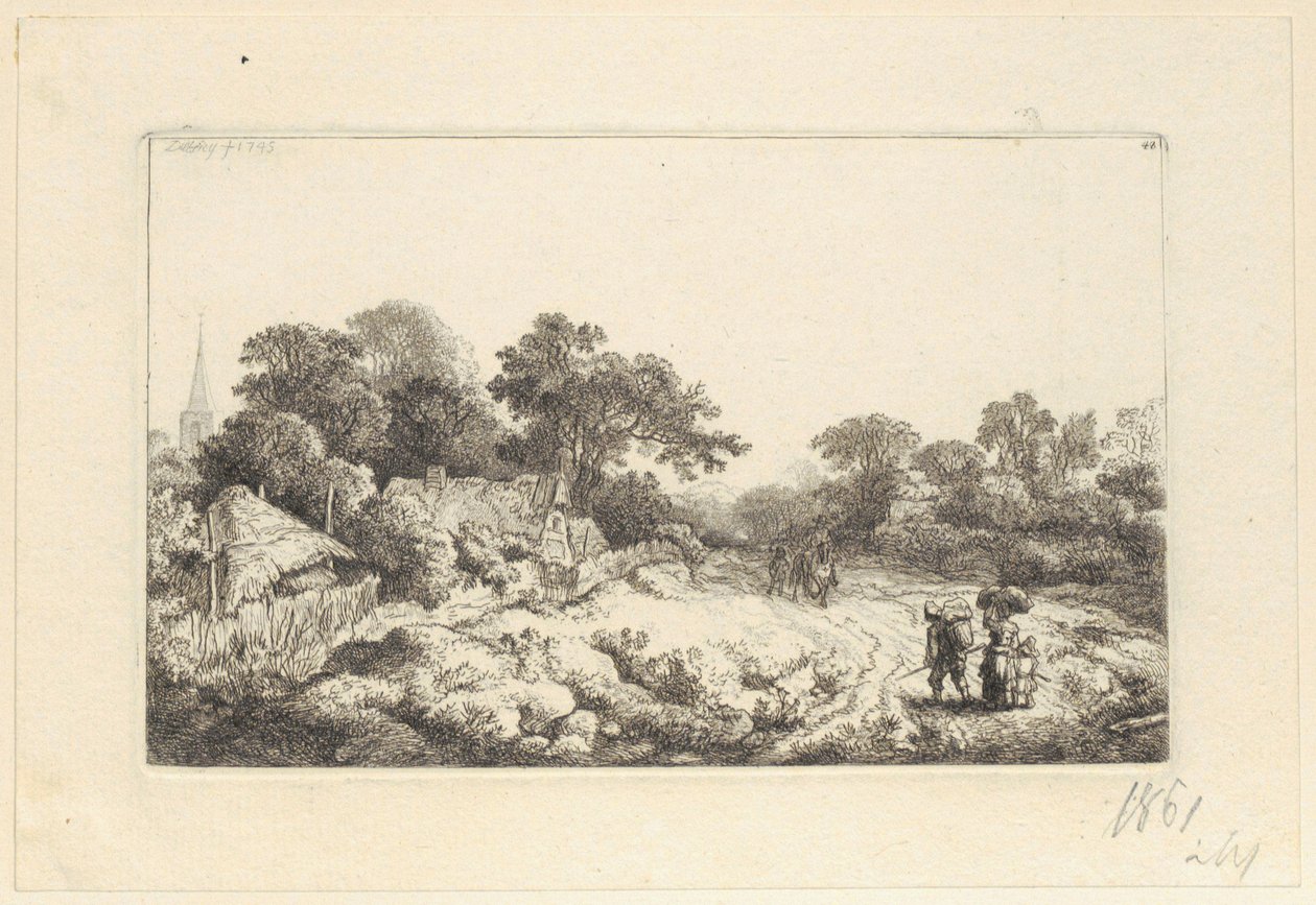 Path Behind the Village by Christian Wilhelm Ernst Dietrich
