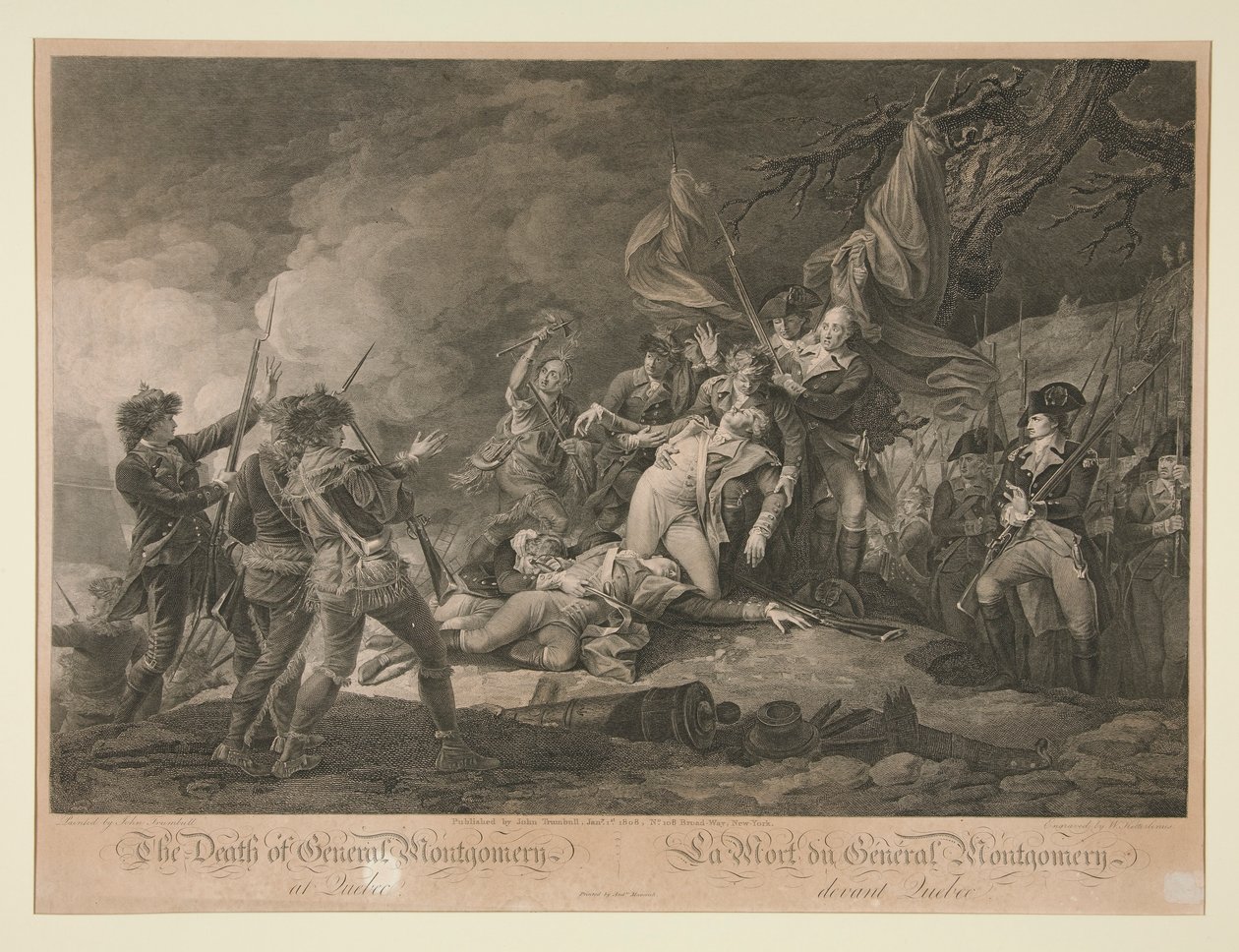 The Death of General Montgomery of Quebec by Christian Wilhelm Ketterlinus
