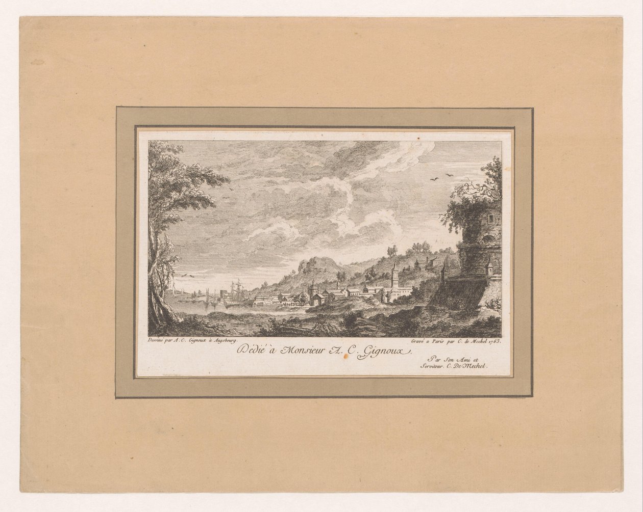 View of Augsburg by Christian von Mechel