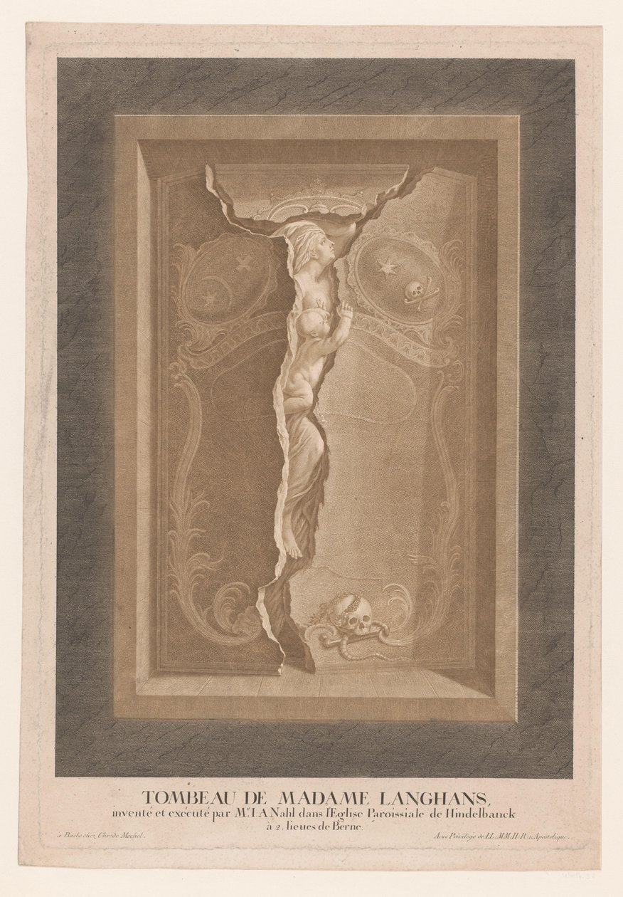 Tomb of Maria Magdalena Langhans in the Church of Hindelbank by Christian von Mechel