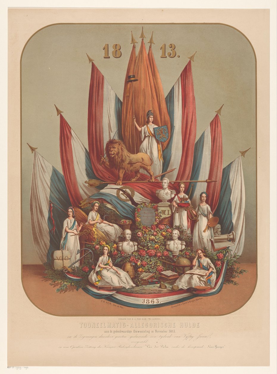 Allegorical Representation in Memory of the Memorable Revolution in November 1813 by Christianus Hendricus Hein