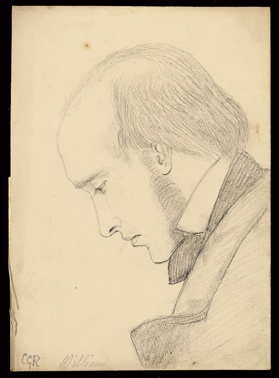 Portrait of William Michael Rossetti by Christina Georgina Rossetti
