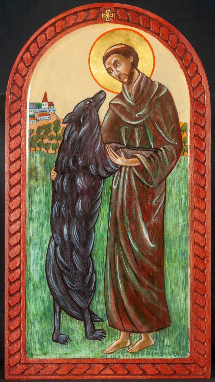 St. Francis and the Wolf by Christine Hales
