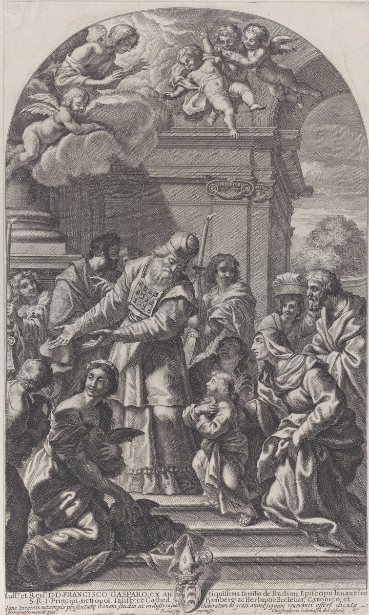 The presentation of the Virgin in the Temple by Christof Lederwasch