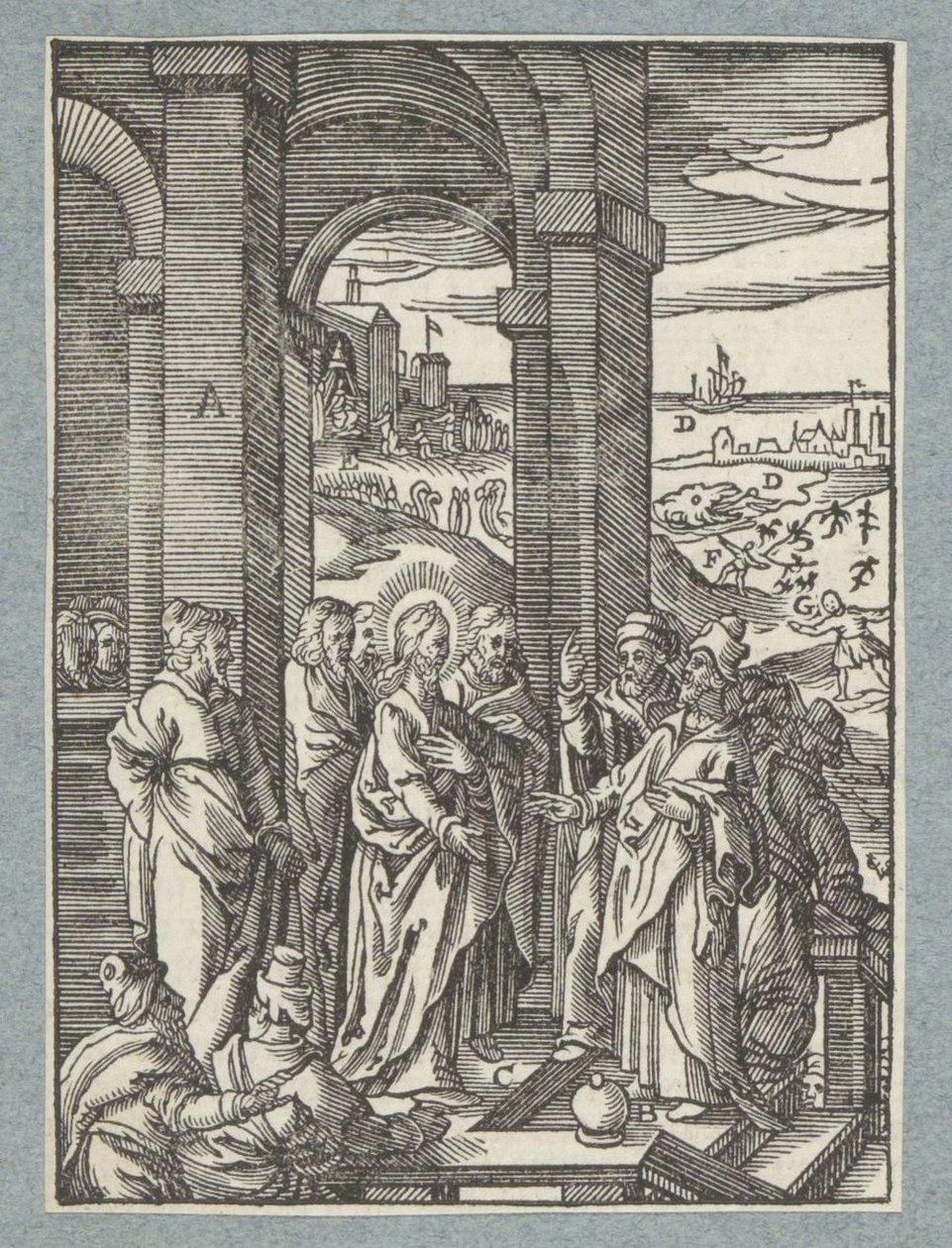 The Pharisees and Scribes Ask for a Sign from Christ by Christoffel van Sichem (II)