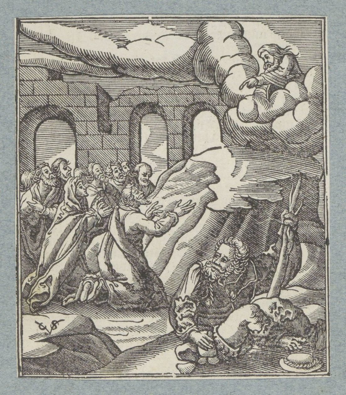 Cry for Help of Israelites Heard by God the Father by Christoffel van Sichem (II)