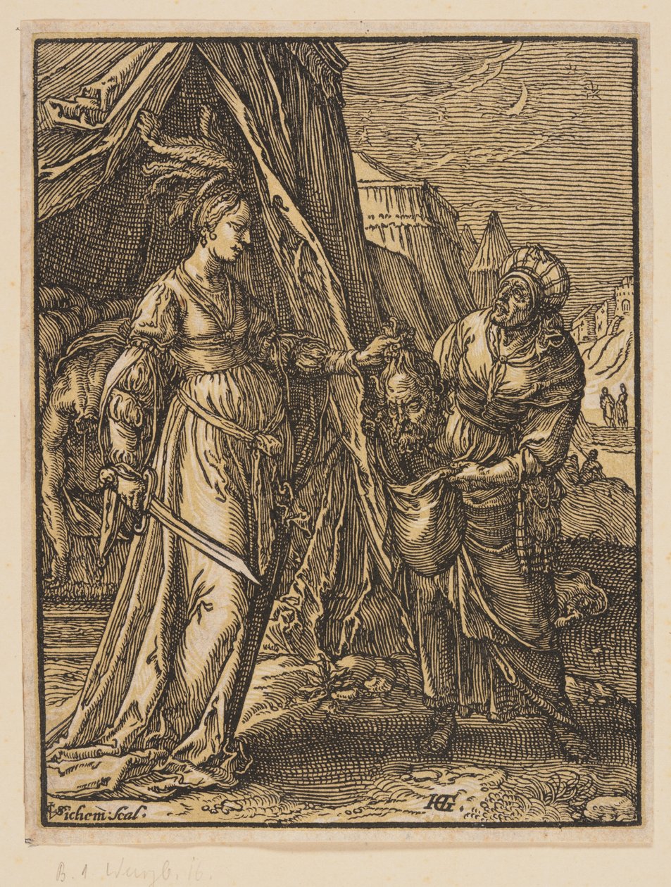 Judith with the Head of Holofernes by Christoffel van Sichem I