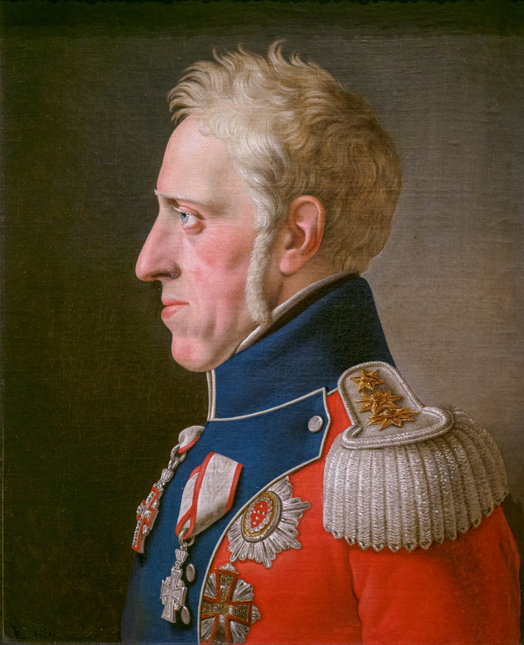 Frederik VI, King of Denmark by Christoffer-Wilhelm Eckersberg