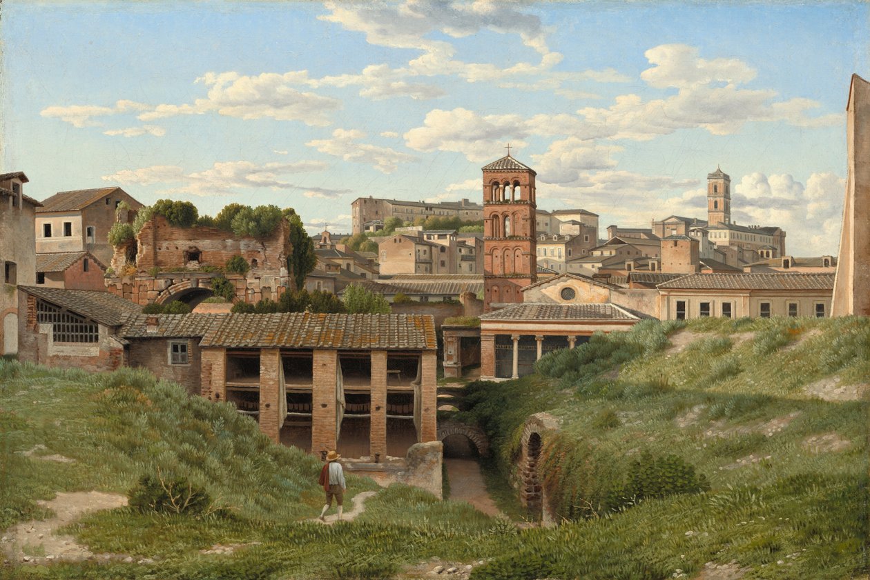View of the Cloaca Maxima, Rome by Christoffer-Wilhelm Eckersberg