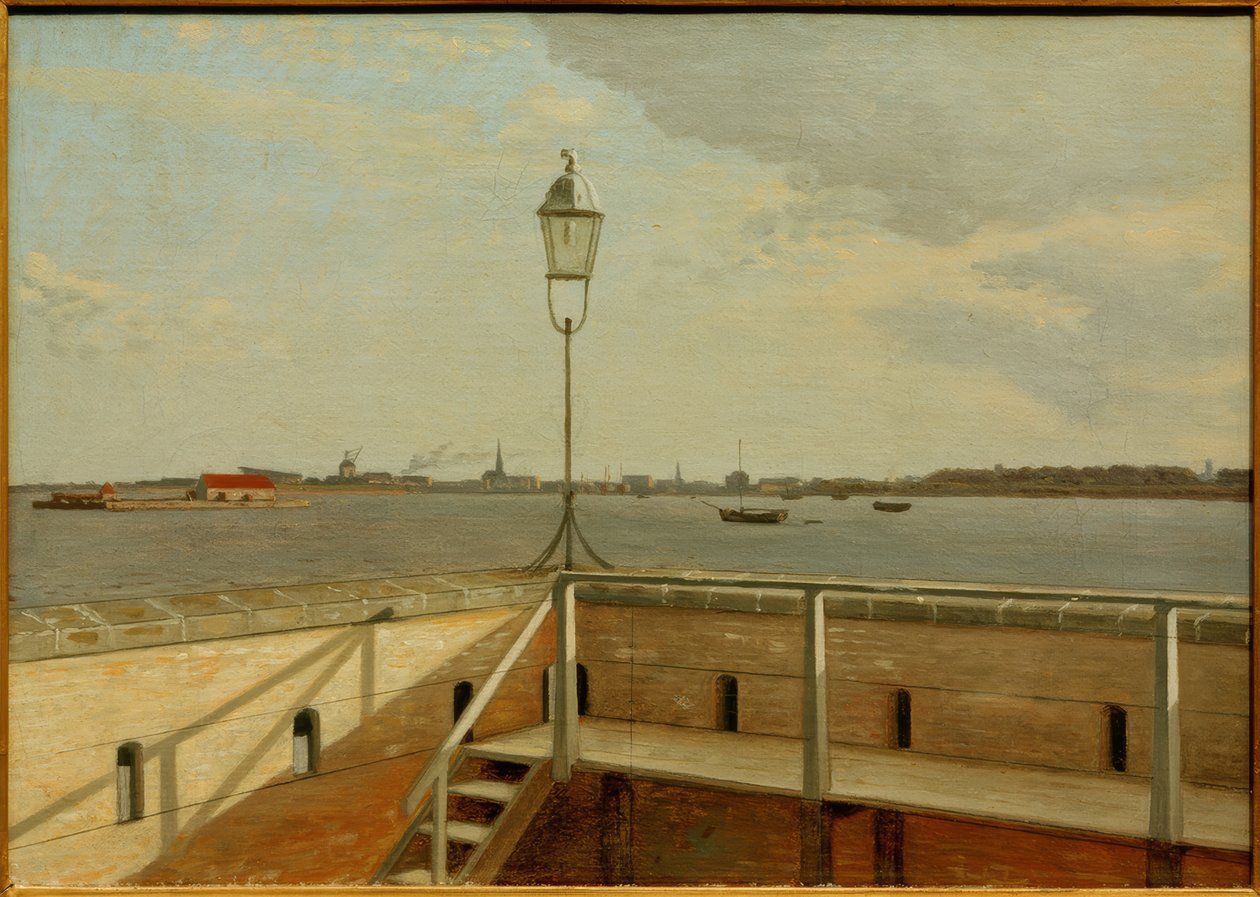 View from the Fortress Trekroner to Copenhagen in the Distance by Christoffer Wilhelm Eckersberg