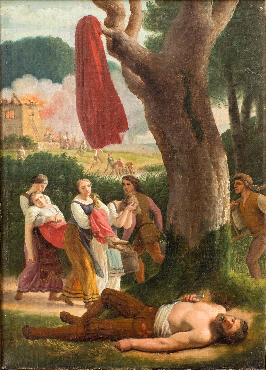 Hagbard and Signe by Christoffer Wilhelm Eckersberg