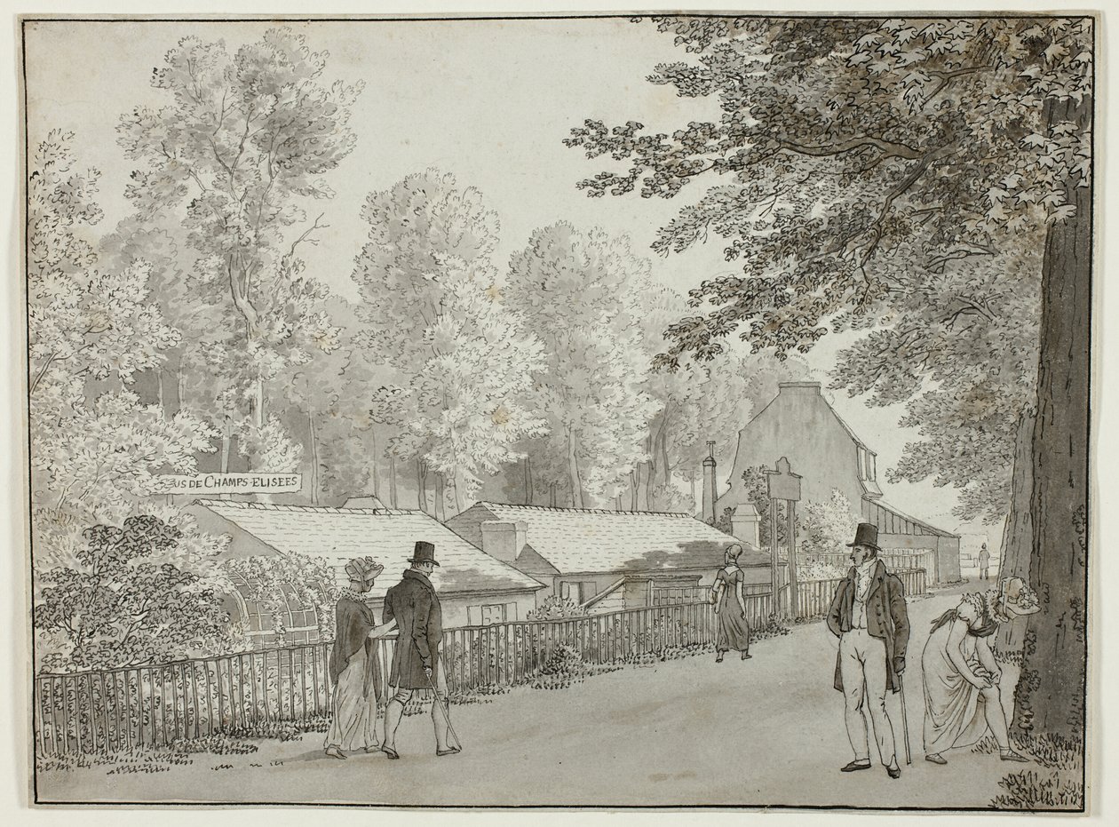 Relais, Avenue des Champs-Élysées, Paris; Scene from the Life of Odysseus by Christoffer Wilhelm Eckersberg