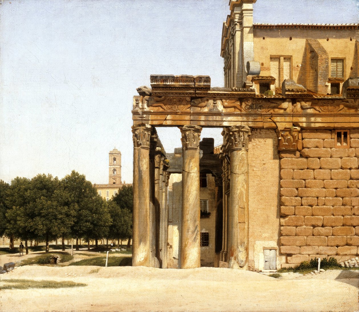 View of the Via Sacra, Rome by Christoffer Wilhelm Eckersberg