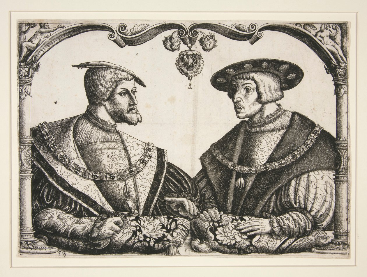 Emperors Charles V and Ferdinand I by Christoph Bockstorffer