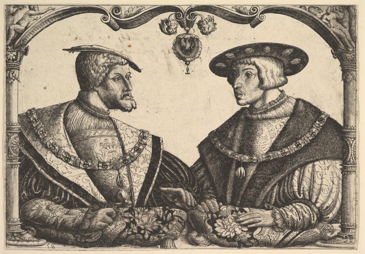 Emperors Charles V and Ferdinand I by Christoph Bockstorffer