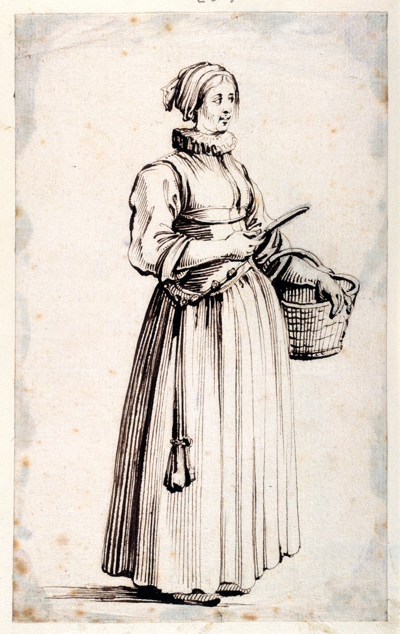 Figure with Basket and Knife by Kosma Sergejewitsch Petrow Wodkin