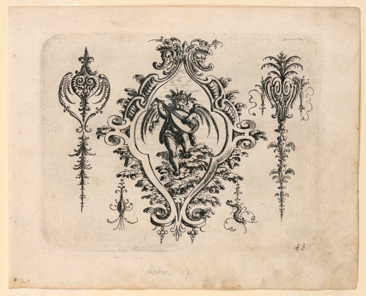 Plate 43, from New Grotesque Book by Christoph Jamnitzer