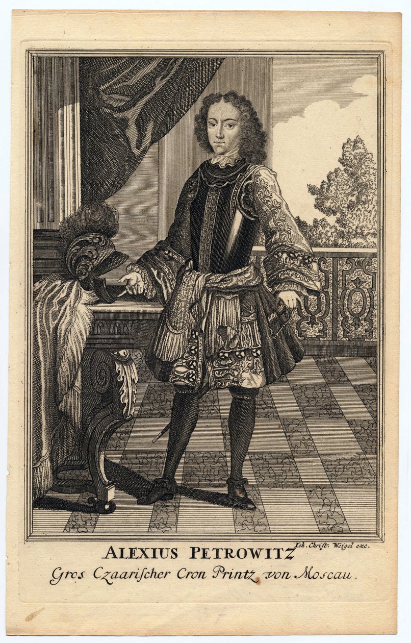 Portrait of Tsarevich Alexei Petrovich of Russia by Christoph Weigel