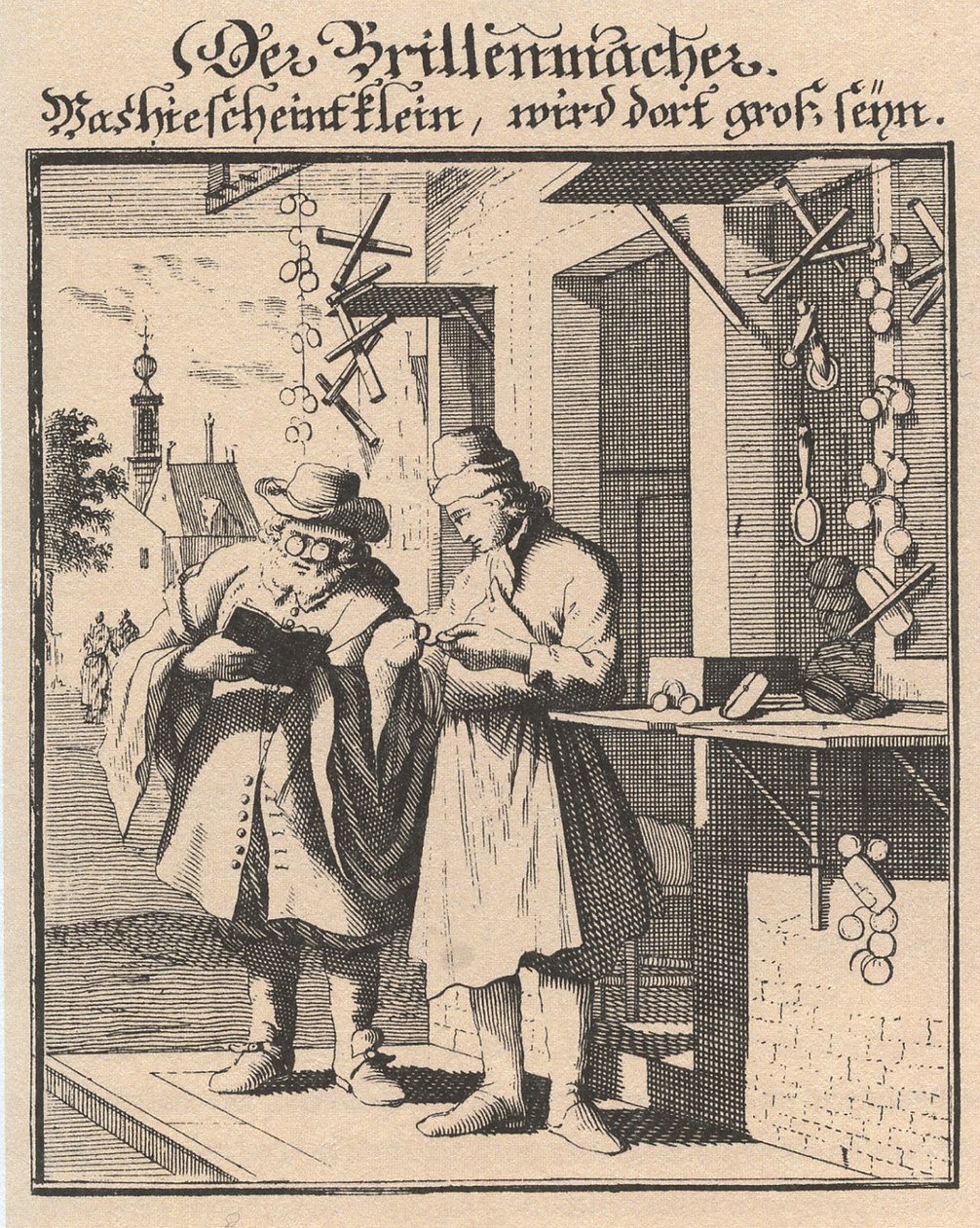 Spectacle Maker by Christoph Weigel the Elder