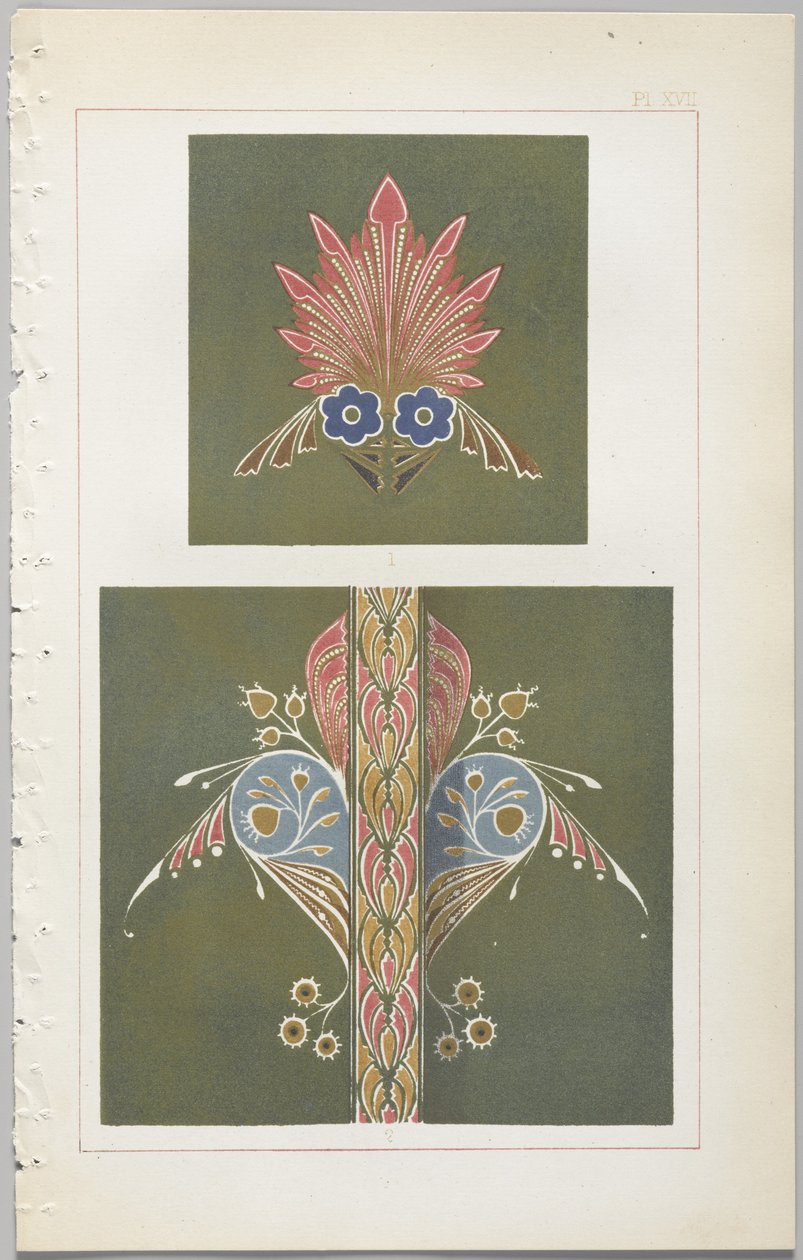 The Art of Decorative Design: With an Appendix, Giving the Hours of the Day at Which Flowers Open, Published by Day & Son, London, 1862 by Christopher Dresser