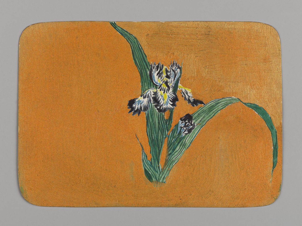 Small Card with Iris, ca. 1880 by Christopher Grant La Farge