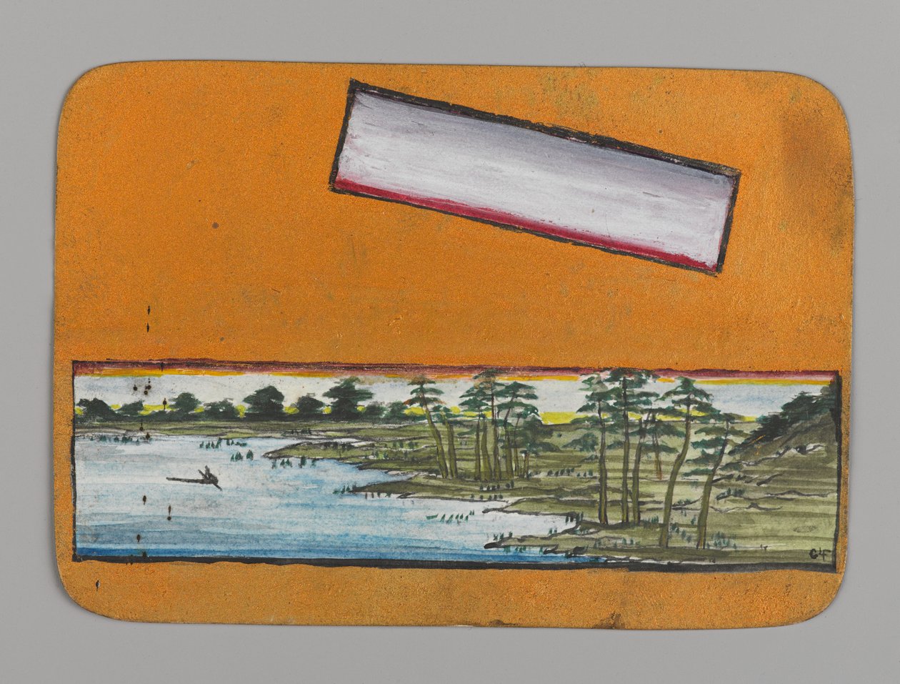 Small Card with Landscape, ca. 1880 by Christopher Grant La Farge