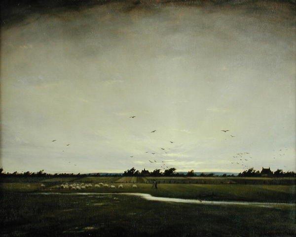 An English Landscape, Romney Marsh by Christopher Richard Wynne Nevinson